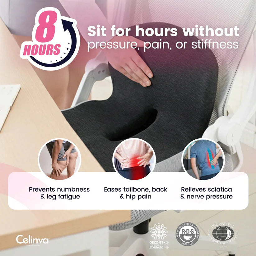 Comfort Posture Correction Chair Seat | Ergonomic Back Support